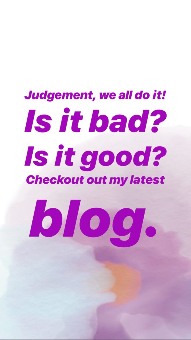 Judgment good bad or ugly